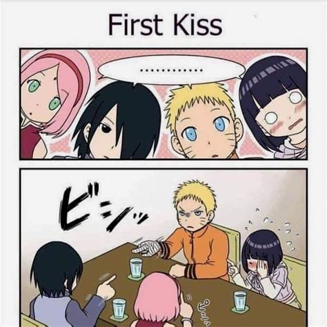 Naruto Kiss Meme Naruto And Sasuke Recall Their First Kiss Naruto Comic Funny Naruto Memes
