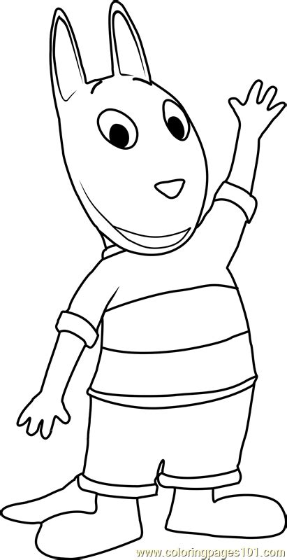 Austin Coloring Page For Kids Free The Backyardigans Printable