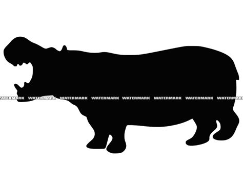 Hippo Svg Hippo Cut File Hippo Dxf Hippo Png Hippo Etsy