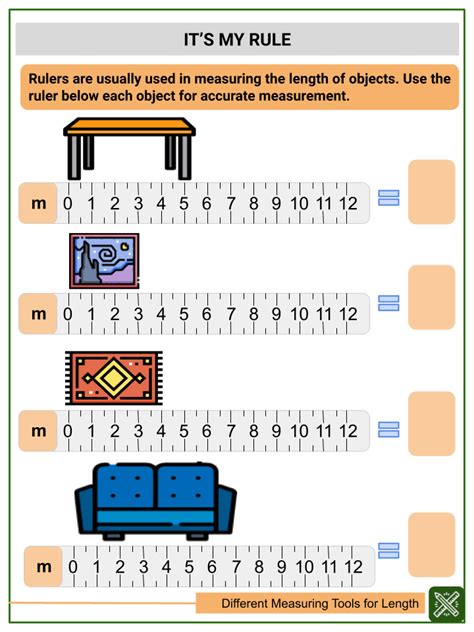 Different Measuring Tools For Length 2nd Grade Math Worksheets