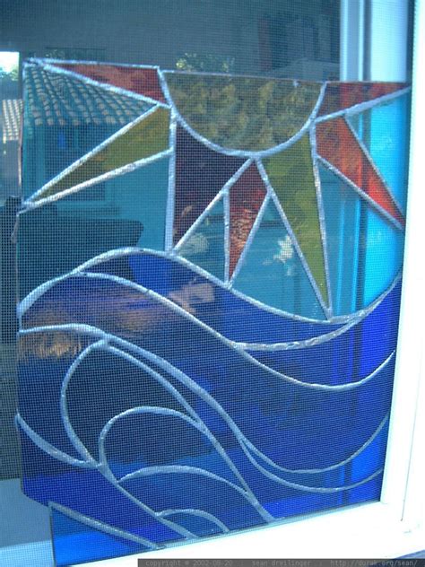 Photo Sun And Ocean Stained Glass By Kathleen Fischer Finley Dscf2352 By Seandreilinger