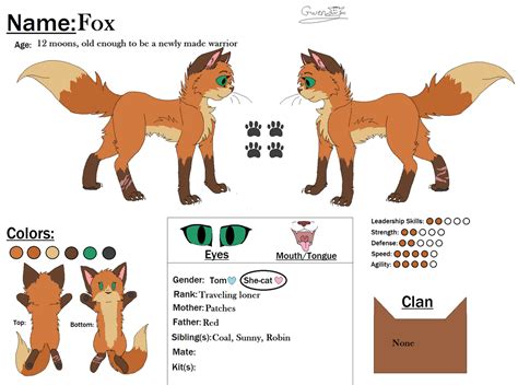 Fox Reference Sheet By Tori The Eevee1234 On Deviantart