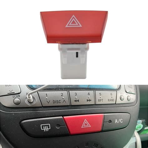 Car Warning Hazard Light Emergency Button Switch For Citroen C Peugeot