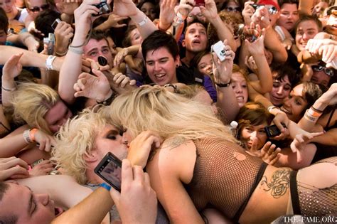 Embarrassed Nude Female Crowd Surf