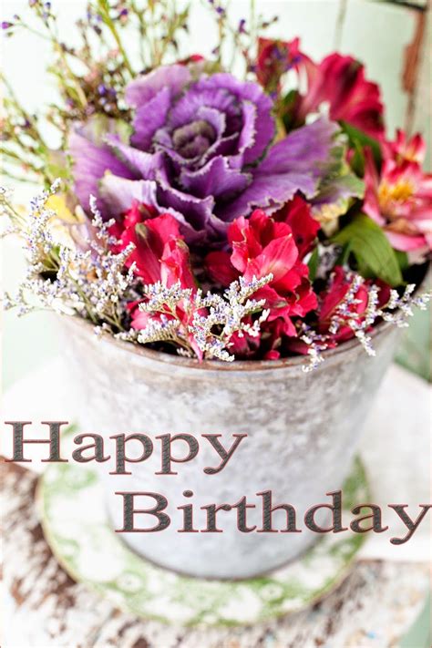 You can send some lovey and sweet happy birthday flowers images with lovey and sweet messages on it. Happy birthday cake and flowers images | Happy birthday ...