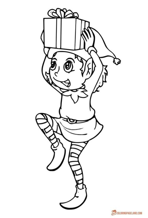 Some of our free printable christmas coloring pages have been drawn like doodles, or with zentangle style! Christmas Elf Coloring Pages | Coloring pages, Christmas ...