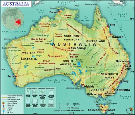 Peta Benua Australia Penjelasan Lengkap