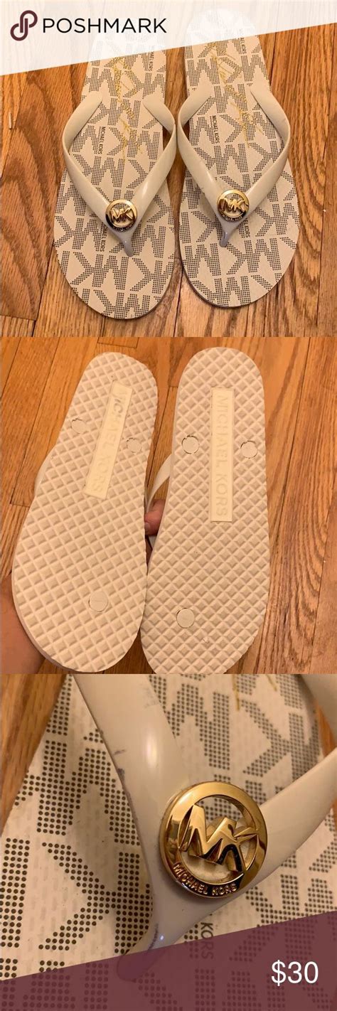 Size 10 Michael Kors Flip Flops