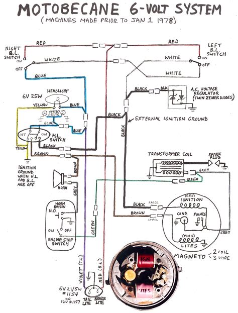 Moped Ignition Wiring Diagram 1977 Dempsey Moped Lighting And