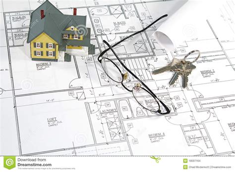 Yet it offers some amazingly powerful features. House Blueprints stock photo. Image of drawing, keys ...