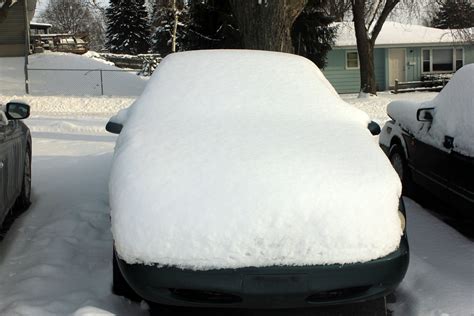 Funny garbage truck, telescopic boom lift car, snowthrower or snow blower. Snow covered Car image - Free stock photo - Public Domain ...