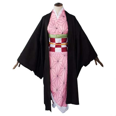 Buy Sword Valley Cosplay Costume Kamado Nezuko Kimono Outfit From