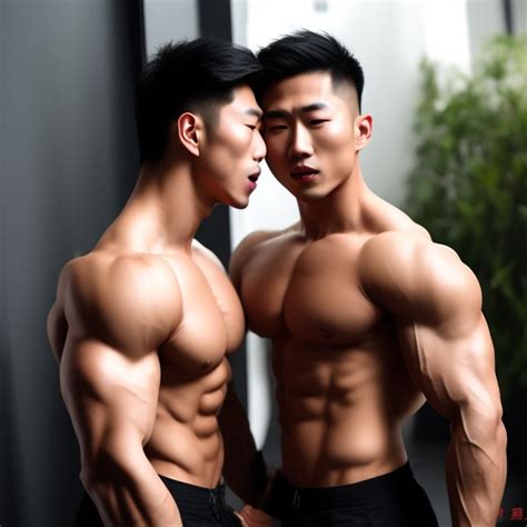 Better Ibis Asian Hot Muscular Guys Gay Tongue Kissing Each Other With Passion