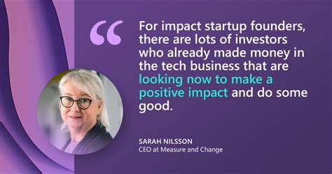 Five Minutes With Sarah Nilsson Founder And Ceo Of Measure And Change