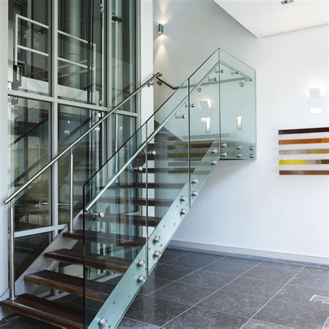 Round handrail only works with our universal top cable railing posts, if you order round handrail & our universal top posts we'll automatically change the brackets to accommodate the round handrail. Stairs and Balustarde Railings | Stair Glass - Donegal Glass