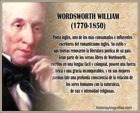 Biografia De Wordsworth William Vida Y Obra Del Poeta Ingles