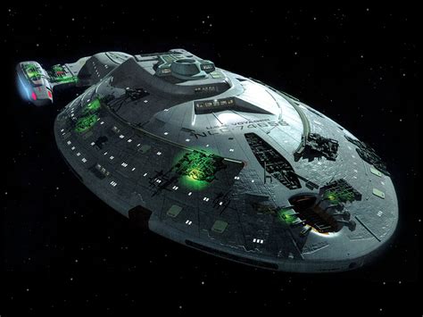 Image Uss Voyager Ncc 74656 Assimilated The Borg Collective