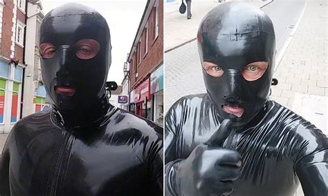 Gimp Man Of Essex Filmed On A Charity Walkabout In Colchester Daily Mail Online