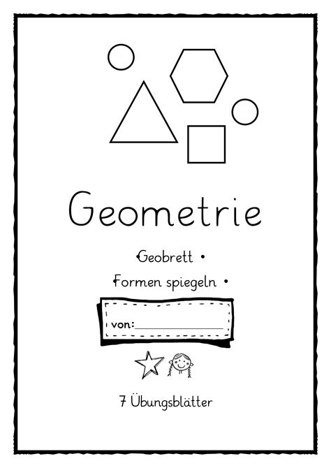 Geobrett vorlage 3 x 3 mit beispielfiguren. Übungsheft Geometrie. Geobrett und Formen spiegeln. - Unterrichtsmaterial im Fach Mathematik in ...