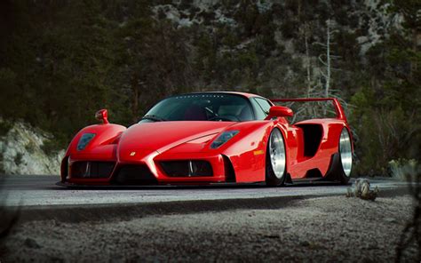 Descargar Fondos De Pantalla Ferrari Enzo Tuning Hypercars Rojo