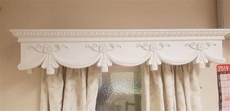 Buy Curtain Box Valance Pelmet Window Cornice Swag Crown Canopy Cover Victorian 6 Feet 72 Inches
