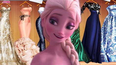 Frozen Princess Elsa Diamond Ball Dress Up Free Game Youtube