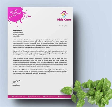 Letterhead examples and samples 77 letterhead designs. 24+ Free Letter Head Templates - Education, Architecture ...