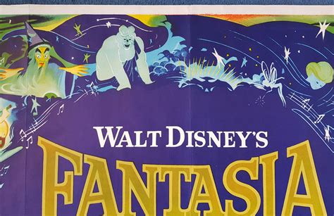 Walt Disneys Fantasia British Quad Film Poster R 1963
