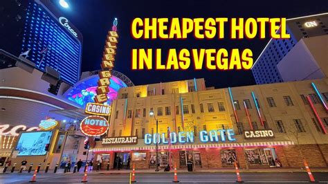 I Stayed at the Cheapest Hotel in Las Vegas || Golden Gate Hotel