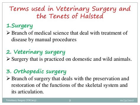 Surgical Terms And Reasons For Surgery