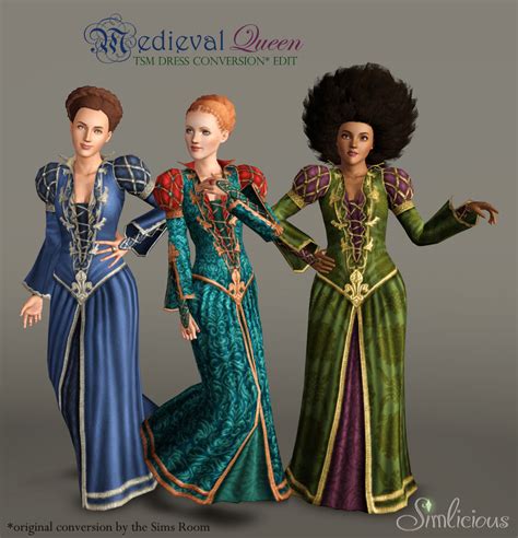 Medieval Queen Dress Custom Content For The Sims 3 By Simlicious