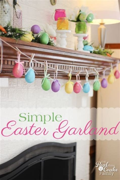 Easter Crafts ~ Make A Egg Garland In 5 Minutes Easter Party Decor