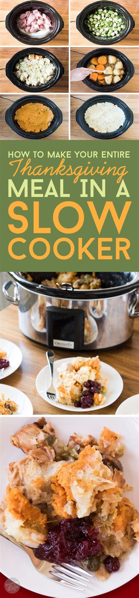 When you're only cooking for two on thanksgiving, there's no need for a full turkey, mounds of stuffing, and a whole pie at the end—unless you want weeks of tasty leftovers! We Made Thanksgiving Dinner In A Slow Cooker And It ...