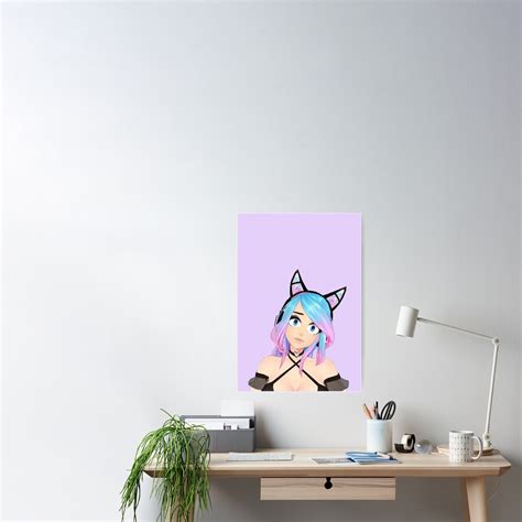 Silvervale Vshojo Poster By Lewd Weeb Shop Redbubble