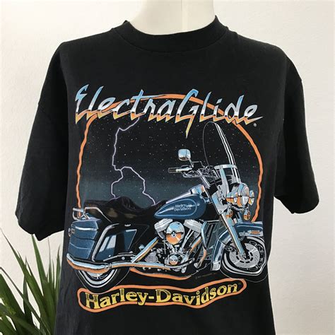 Vintage Harley Davidson T Shirt Electric Glide Motorcycle Etsy