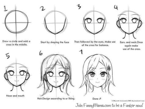 How To Draw Anime Face Easily Drawing Anime Step By Step Drawing