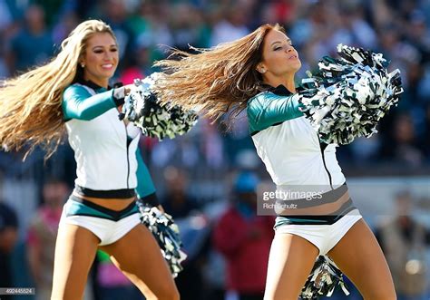 The Philadelphia Eagles Cheerleaders Perform During A Game Against Eagles Cheerleaders