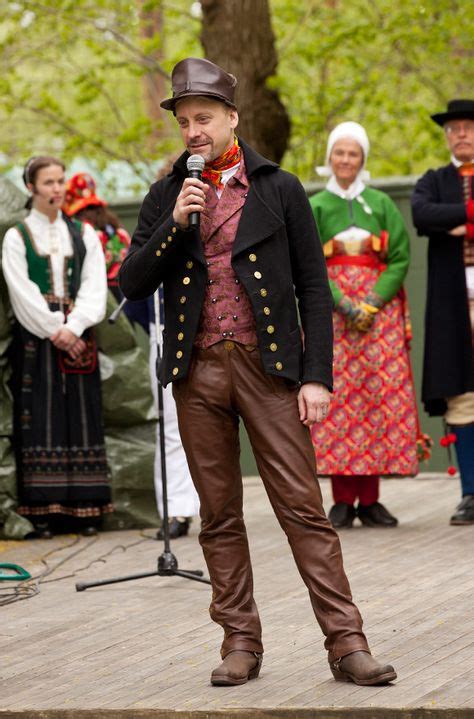 A Very Fashionable Gentleman From Central Sweden In A Costume Copied From Pieces Of Garments