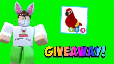 Neon Parrot Giveaway In Adopt Me Roblox Youtube