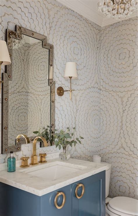 Beach House Bathroom Wallpaper Ideas Powder Room Design Powder Room
