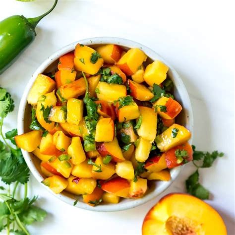 Peach Salsa Recipe Wonkywonderful