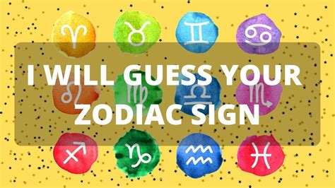 I Will Guess Your Zodiac Sign Fun Quiz Youtube