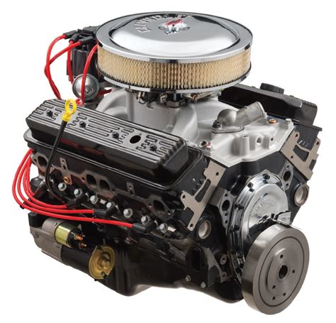 Gm chevrolet 454 big block complete long block engine rated at 415hp / 497 ft lbs of torque & 2 yr warranty. SP350/357 Deluxe Crate Engine: GM Performance Motor