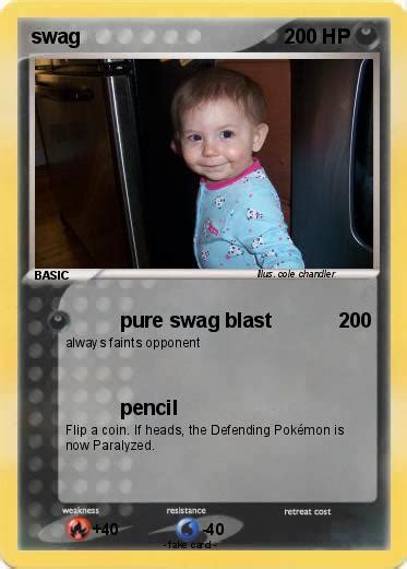 Pokémon Swag 153 153 Pure Swag Blast My Pokemon Card