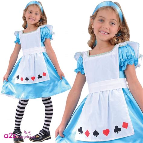 Storybook Alice Kids Fancy Dress Costume