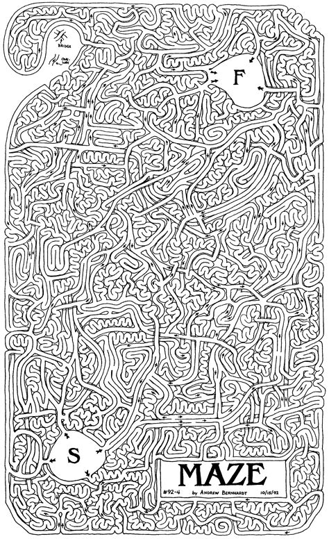 10 Printable Mazes Nearly Impossible To Solve Printable Mazes Hard