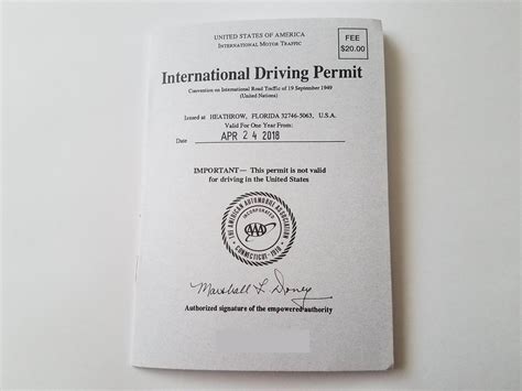 How To Apply For An International Driving Permit One Week Trips