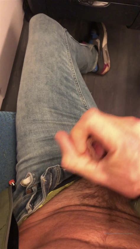 Horny Dutch Daddy Jacking Off In The Train