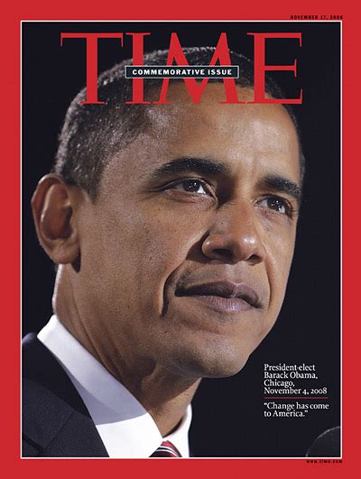 Time Magazine Cover Commemorative Issue President Elect Barack Obama