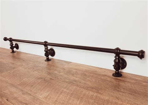 Industrial Foot Rail Black Home Bar Foot Rail Kitchen Island Etsy